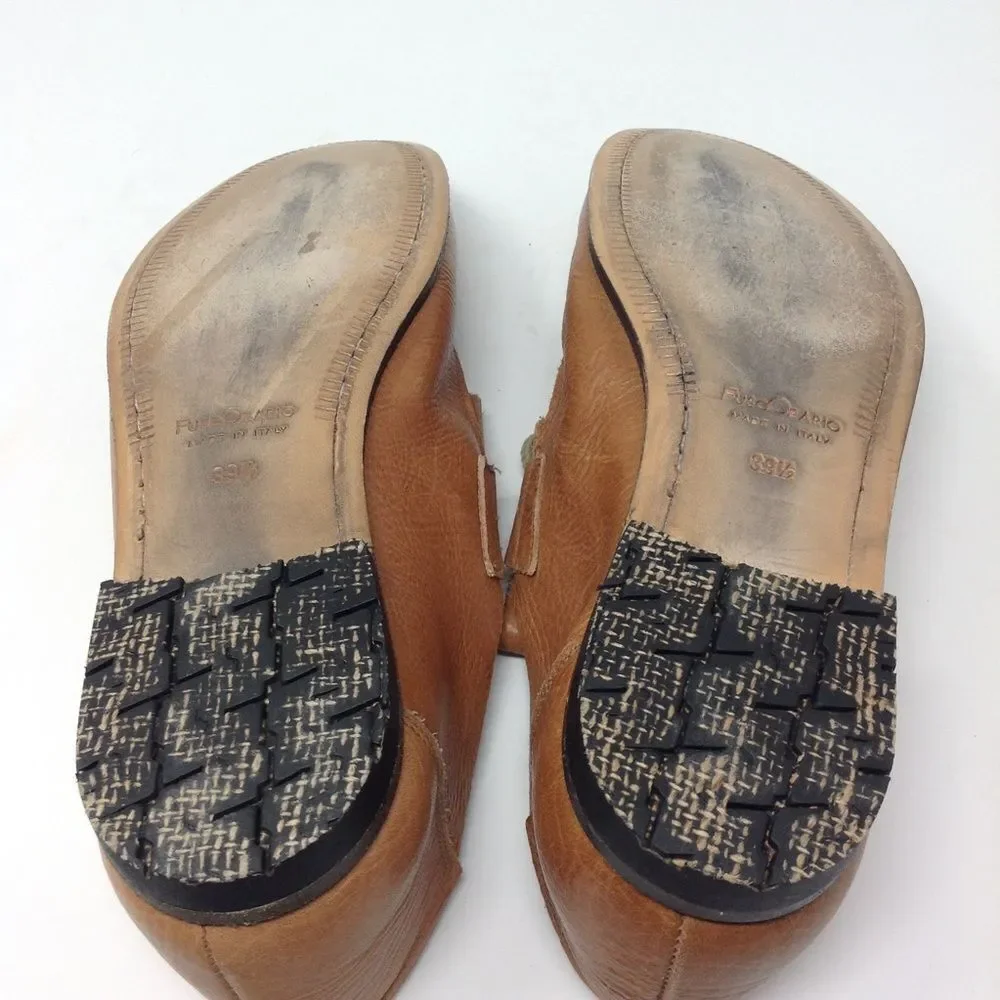 𝅺BIBLIOTEK (Fuso Orario) Italian Leather Shoes 39.5 - Picture 15 of 16